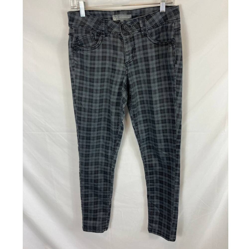 Wit & Wisdom Plaid Skinny Pant Size 8